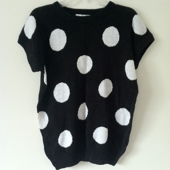 Vintage Tops - Vintage Polka Dot Sweater Top